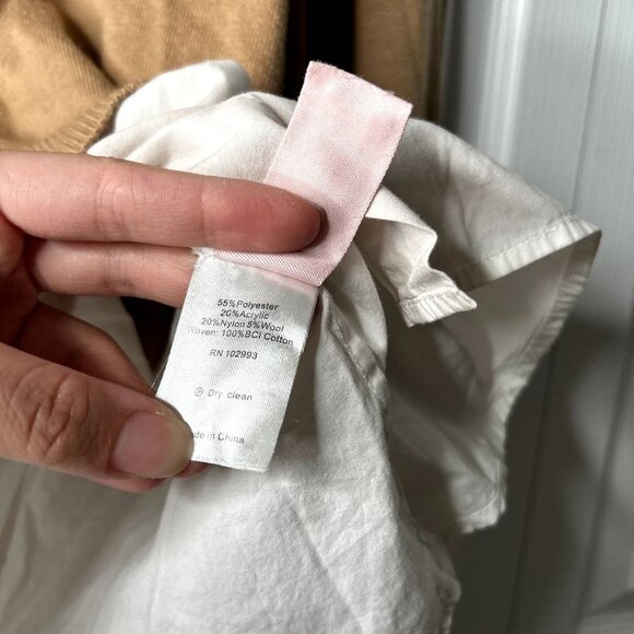 KF/KaufmanFranco Collective Tan Wool Blend Turtleneck Sweater Women's Medium M - Picture 8 of 9